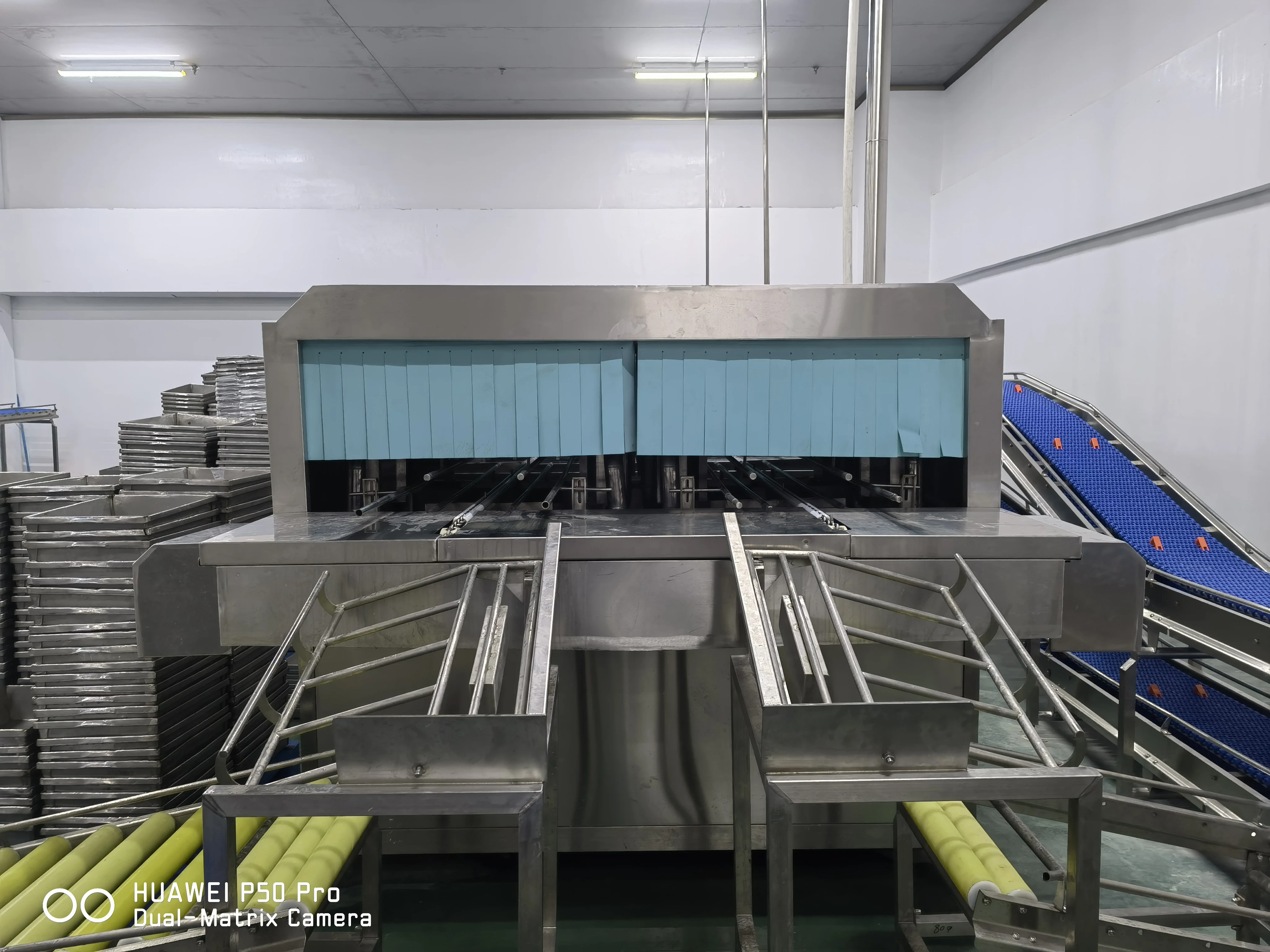 Stainless steel box for slaughterhouse industry and food industry box washing equipment