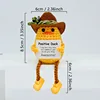 Cowboy hat long-legged yellow duck with base