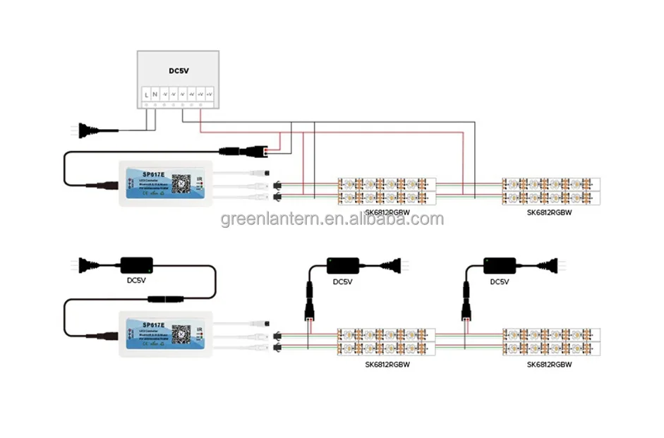 SP617E Music Pixel LED Controller - RGBW LED Light Strip