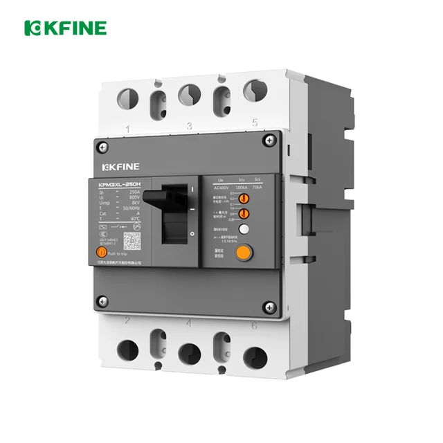 KFM3XL-250  Residual current action protection Case Circuit Breaker