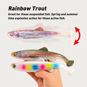 CHEERY 19cm/63g Predator Soft Fishing Lure Swimbait Paddle Tail Cannibal Artificial Bait Big Eye Jig Head Bass Sea Wobbler – Soft Lure – view 4