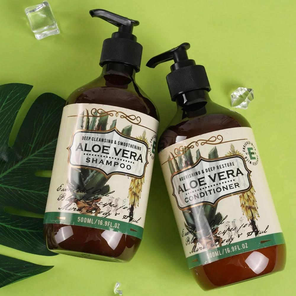 Увлажняющий фирменный Кондиционер для волос с алоэ вера и кератином от производителя, фиолетовый шампунь и Кондиционер