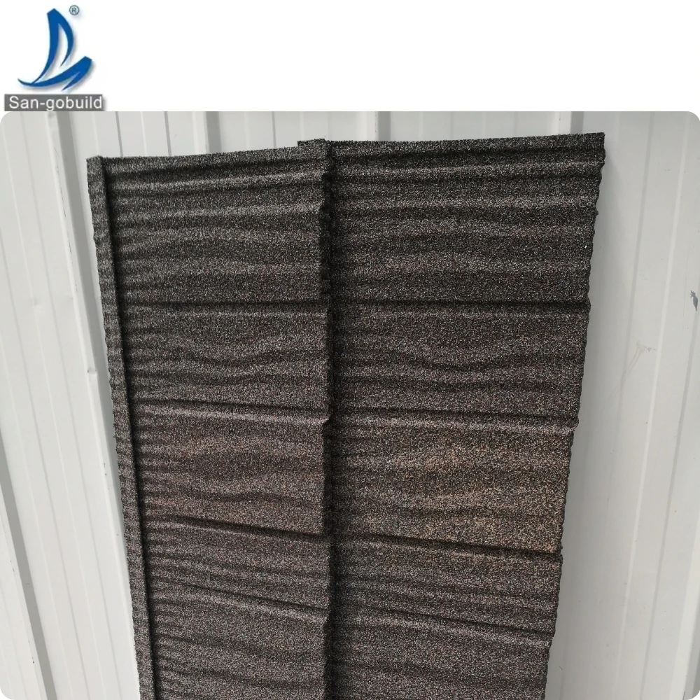 Hidden Fastener 1320*370mm Shake Pro Type Alu-zinc Roofing Sheets Price Roofing Tile Bond Stone Coated Metal Steel Roofing