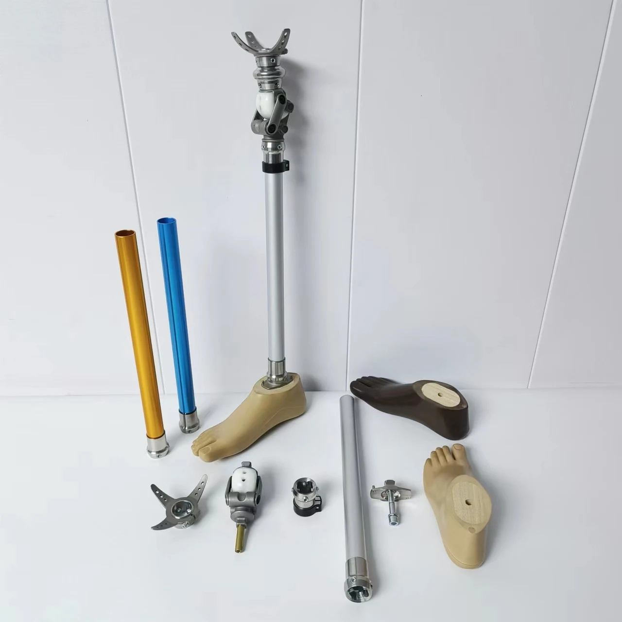 China Customize Artificial Limbs Parts Prosthesis Orthotics Above Knee Stainless Steel Ak Prosthetic Leg