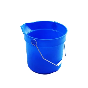 O-Cleaning Heavy Duty Industrial 10L Plastic Round Santizing/Cleaning Bucket Detergent Pail,Portable Paint Storage Container