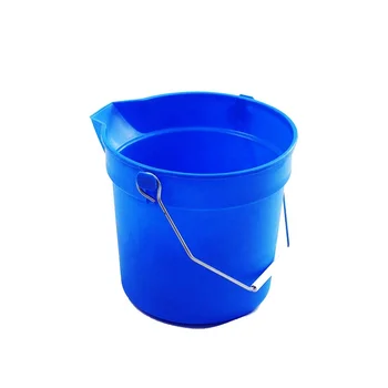O-Cleaning Heavy Duty Industrial 10L Thick Plastic Round Cleaning Pail Mop Bucket,Paint Storage Container With Handle And Spout