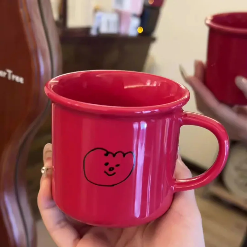 Original Simple Red Mug 300ml Coffee Mug