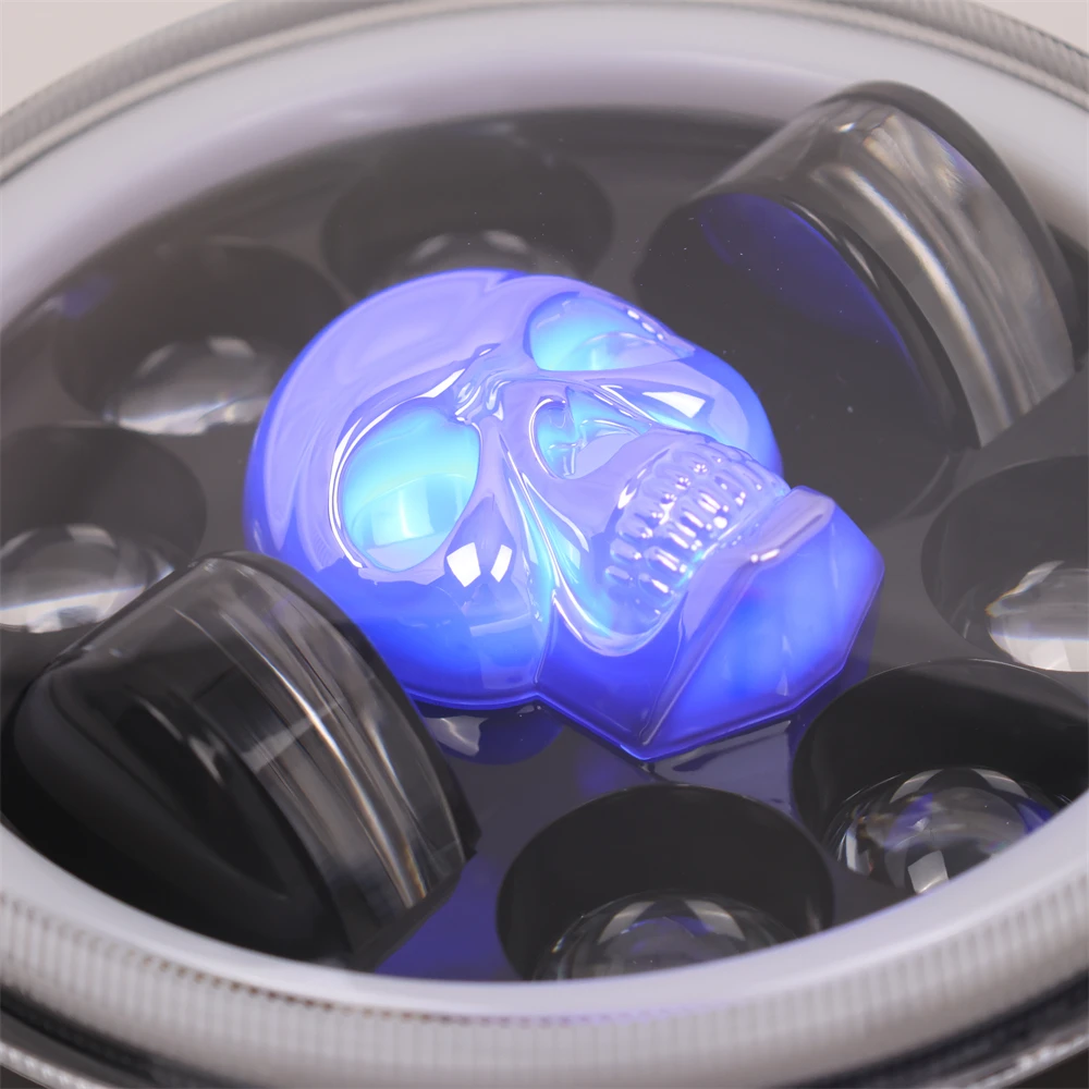 product tiypeor 575 inch led headlight projector halo ring motorcycle highlow beam drl turn signal for dyna softail sportster 883 xl883-4