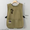 Chaleco impermeable estilo foodie verde oliva taslon