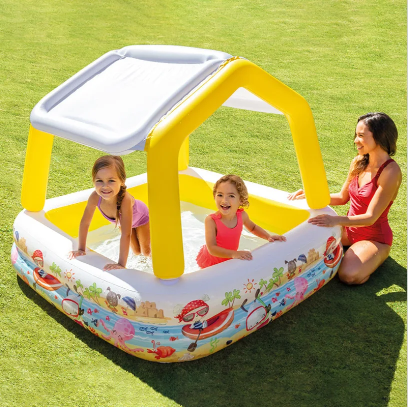 Intex 57470 Sun Shade Inflatable Swimming Pool