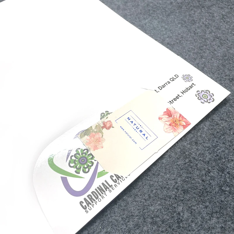 Custom Logo New Design Colorful Offset Printing A4 File Paper Presentation Folder With Pocket
