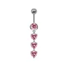 silver pink heart