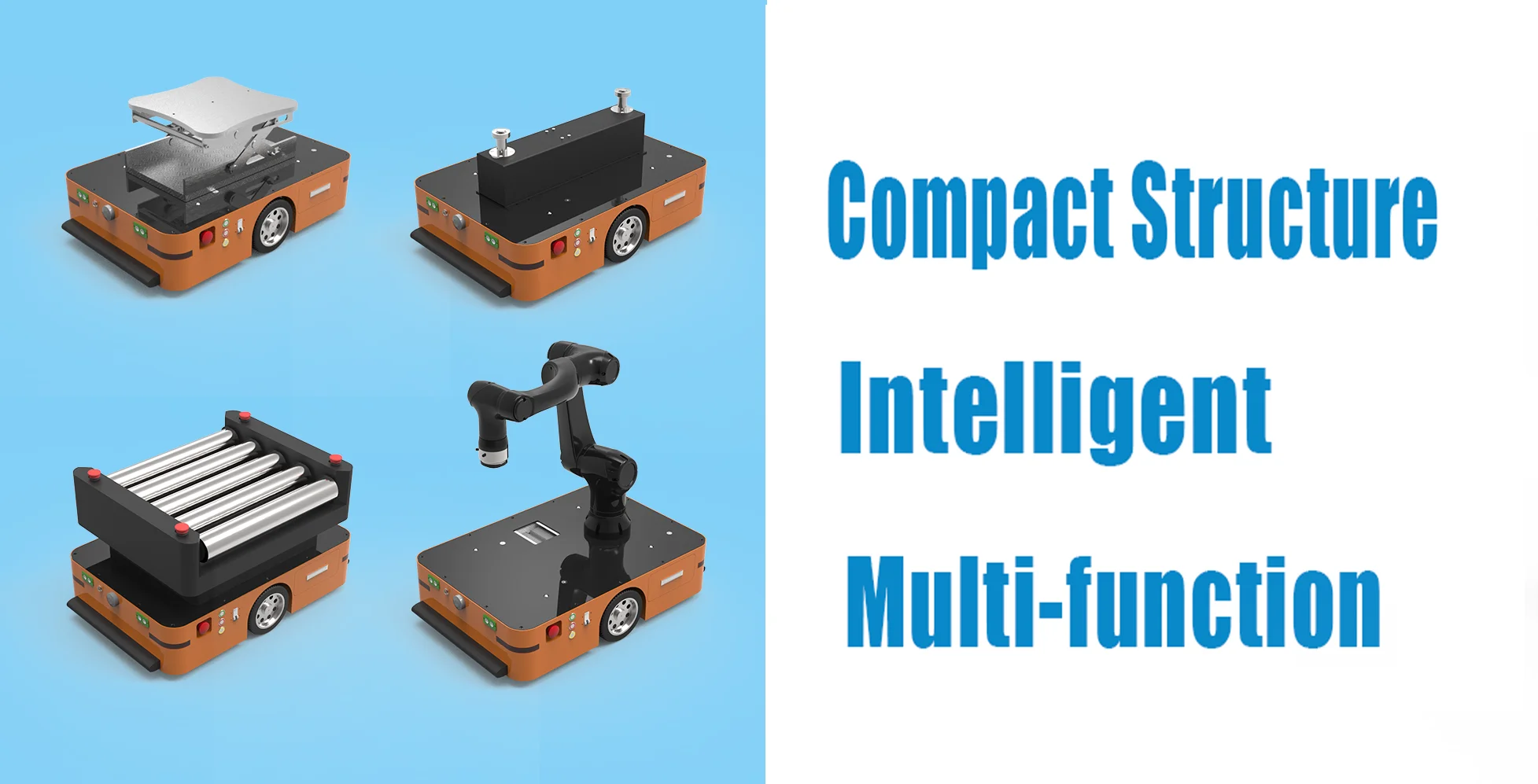 Agv Bot Automated Guided Vehicle AGV Small Fast Industrial Robot Chassis with ...
