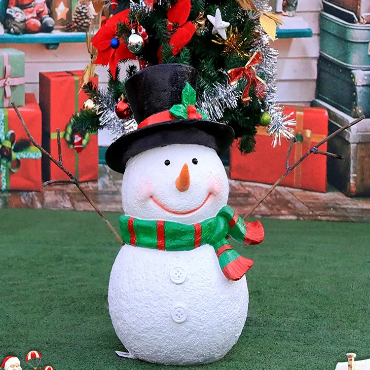 Babbo Natale e pupazzo di neve sulla slta rossa | Vettore Gratis