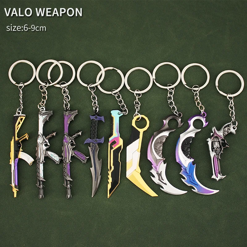 Valorant Karambit Prime 2.0  Foldable Metal Knife Rgx Keychain Factory Customize