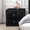Black + Engineered Wood + Fabric