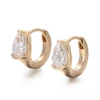 Pendientes de oro amarillo de 18 quilates con diamantes de laboratorio