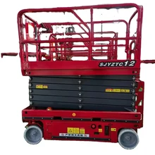 10M Rough Terrain Self-Propelled Scissor Lift Mobile Hydraulic Work Platform with Track PLCEquipped Gearbox Lift Chain