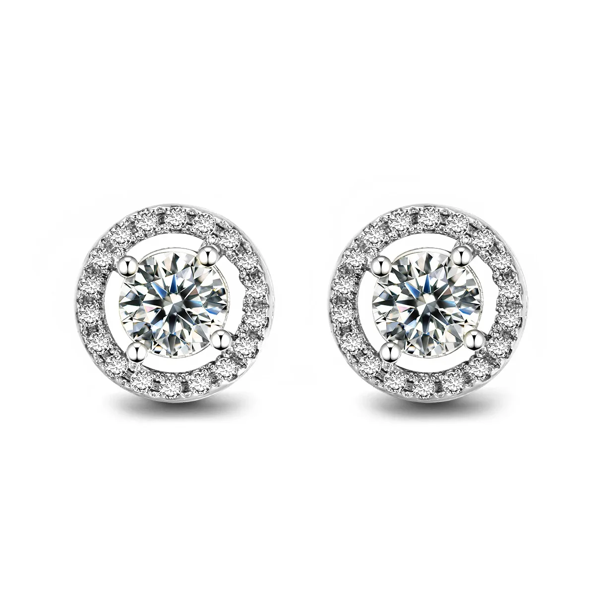 trendy diamond stud earrings