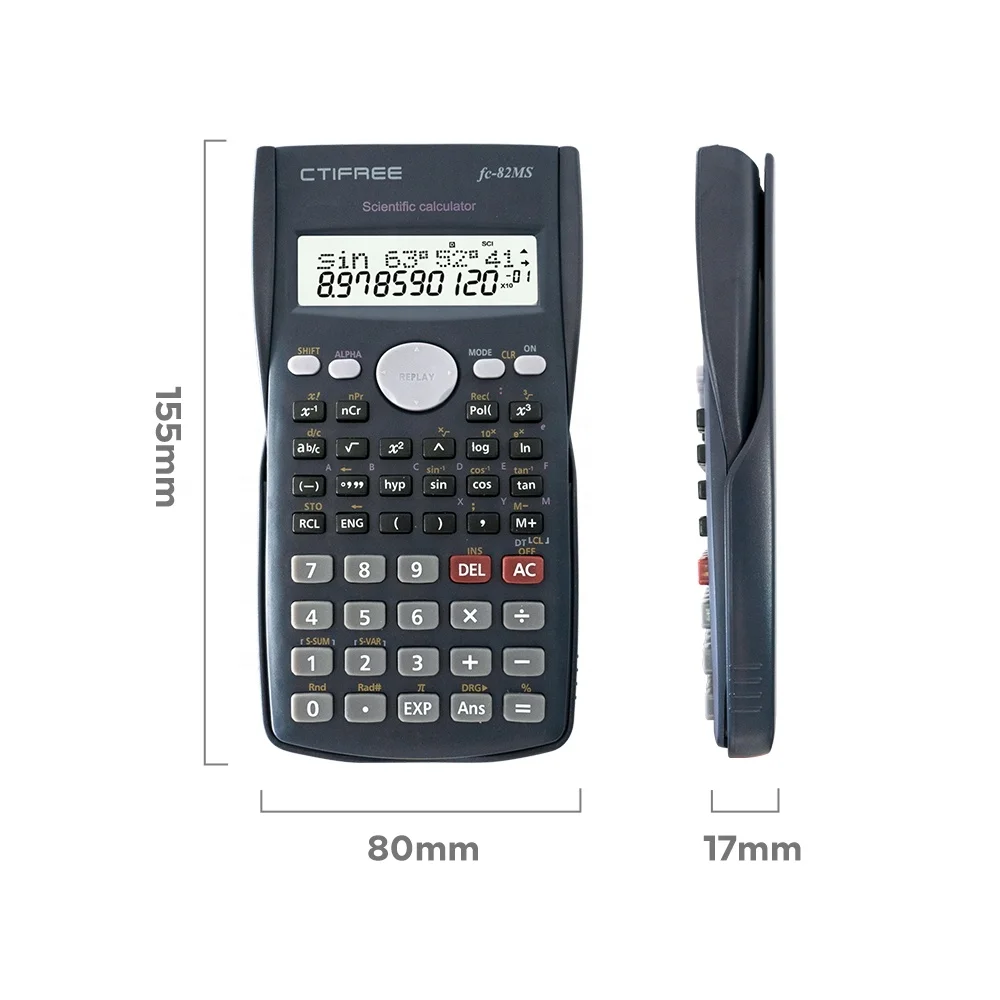 AAA Battery FC 82MS Custom Solar Calculator Plastic Scientific Calculator  with Price Logo FC-82 MS MS