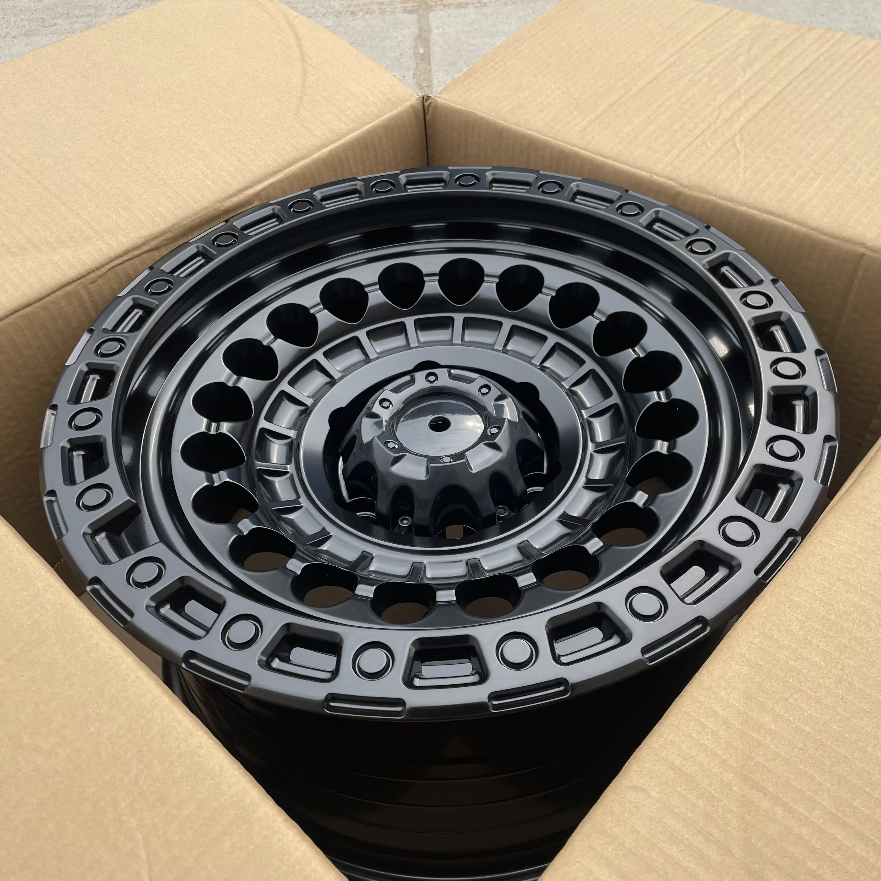 17 Inch 4x4 Pickup Off-road Wheels High Load 6x139.7 Matte Black for ...