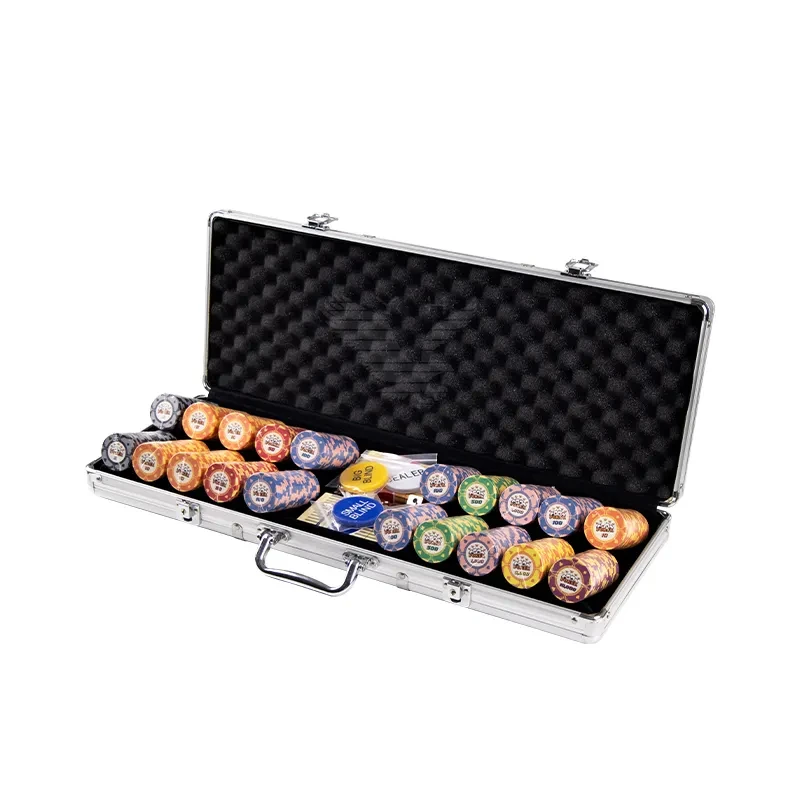 YH 500枚 カジノ工場製 ポーカーチップ セラミックポーカーチップ