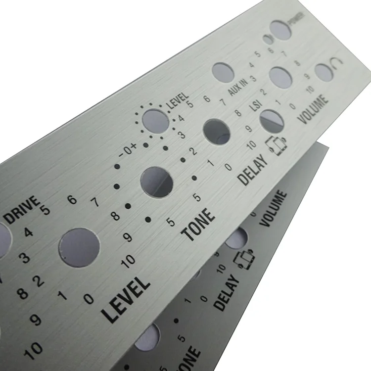 Gloss Membrane Label Matte Front Control Panel Sticker Embossed Polycarbonate Graphic Overlay