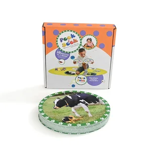 High-quality Customized Cognitive Flashcards Custom Printed Animal English Learning Card Teaching Flash Card for Kid