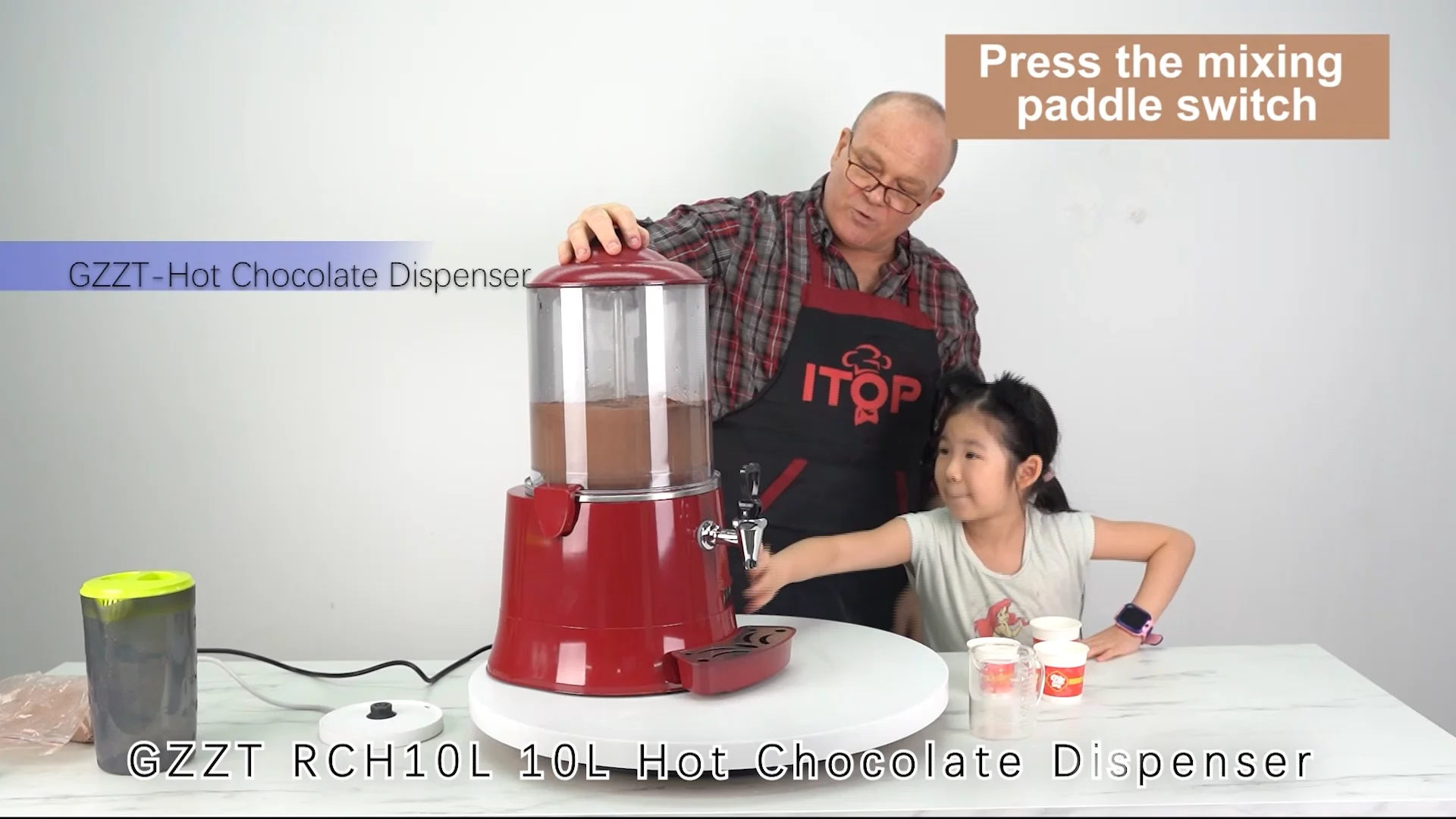 ITOP 10L Hot Chocolate Dispenser Machine Hot Drink Dispensing