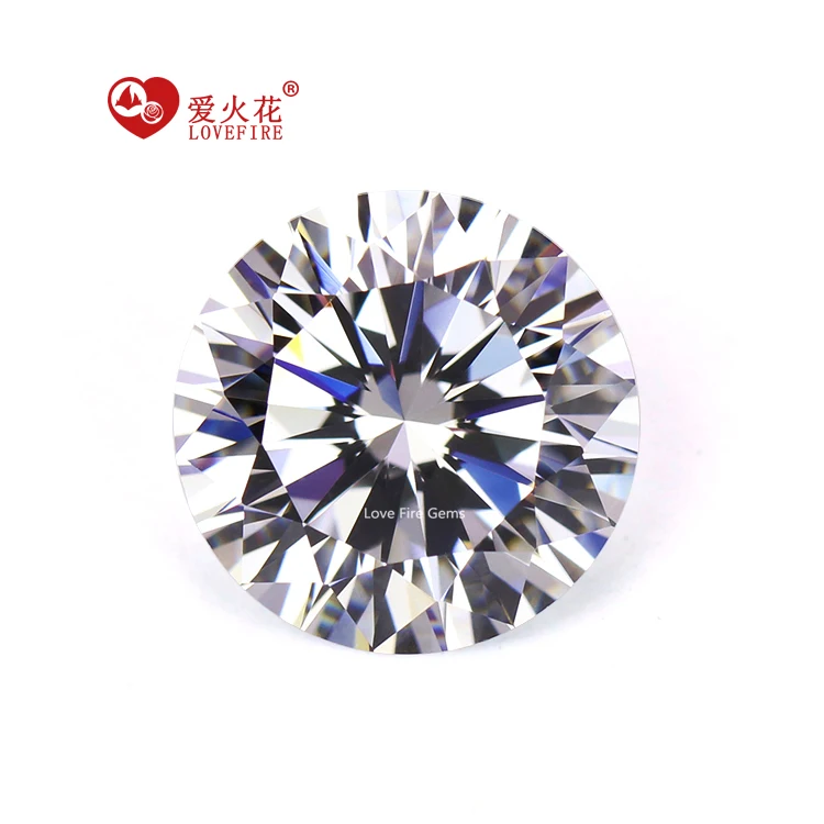 Synthetic 5A Grade Zircon Stone Price - Round Brilliant Cut