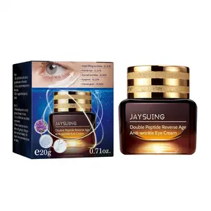 Jaysuing Brown Private Label Anti Wrinkle Aging Black Eye Circles Tightening Facial Skin Eye Bag Removing Eye Cream