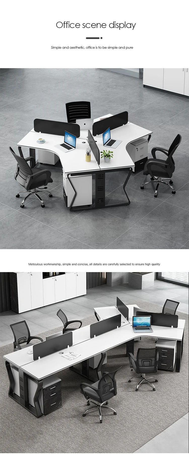 Modern Office Cubicle 6-Pack  Freedman's Office Furniture™