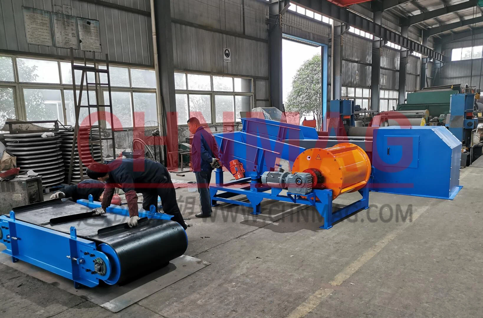 Подвесной сухой магнитный сепаратор для удаления отходов железа на продажу