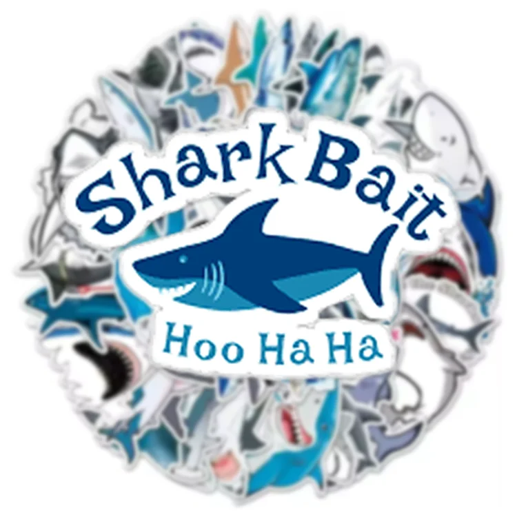 Custom Printing Sticker Uv-Proof Self-Adhesive Bottle Laptop Luggage Waterproof Logo Vinyl Die Cut Paul and Shark Stickers