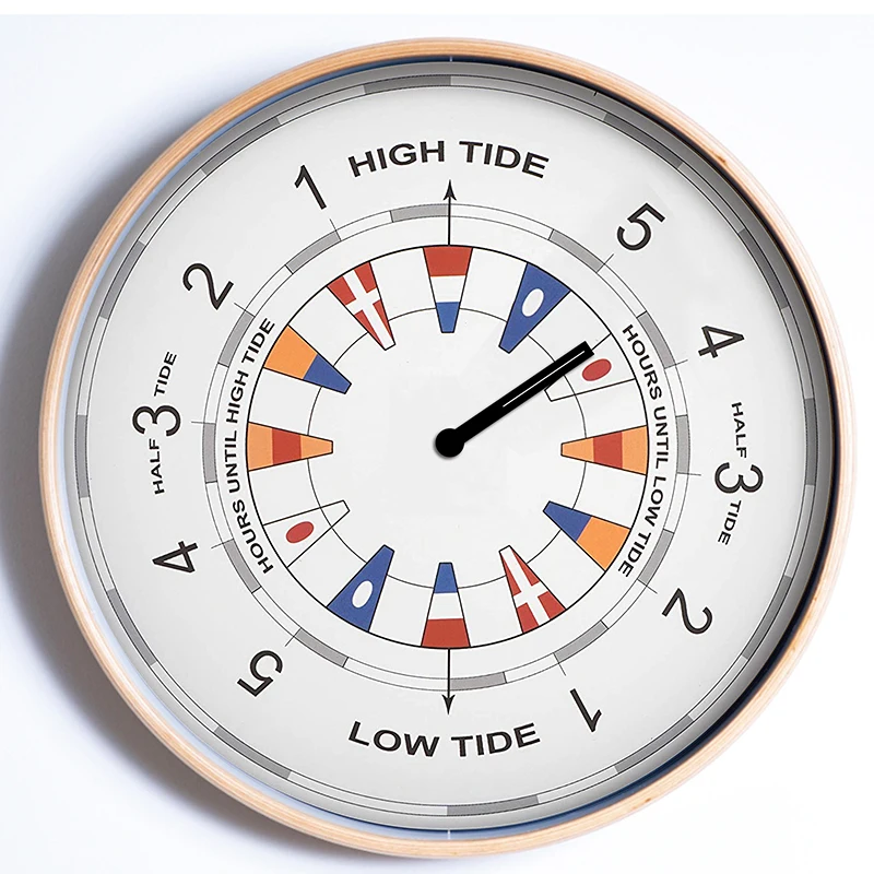 12inch Wood Frame Tide Clock Customized Dial Wooden Tide Clock Buy