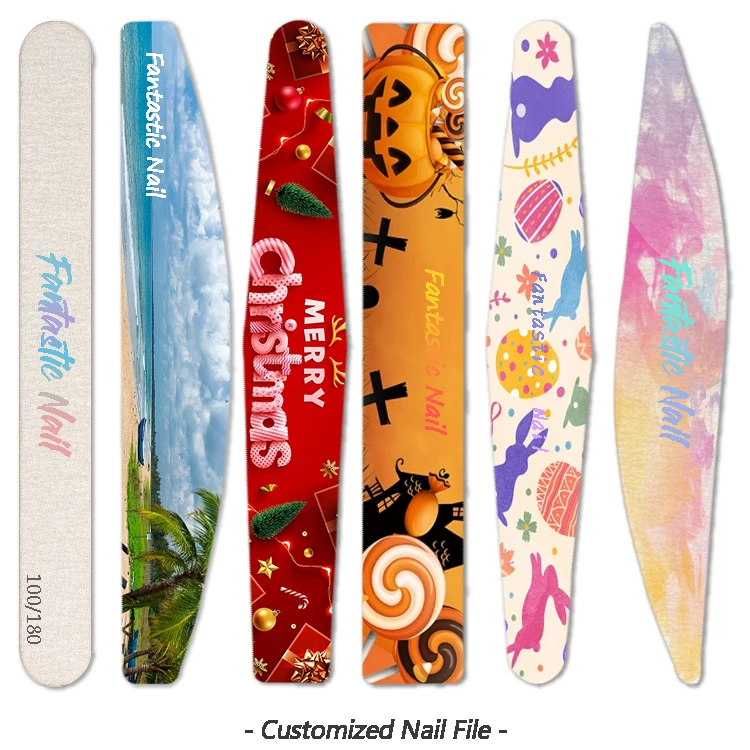 Пилка для ногтей Zebra 100, 180 грит, профессиональный инструмент для маникюра, пилка для ногтей с логотипом на заказ, оптовая продажа