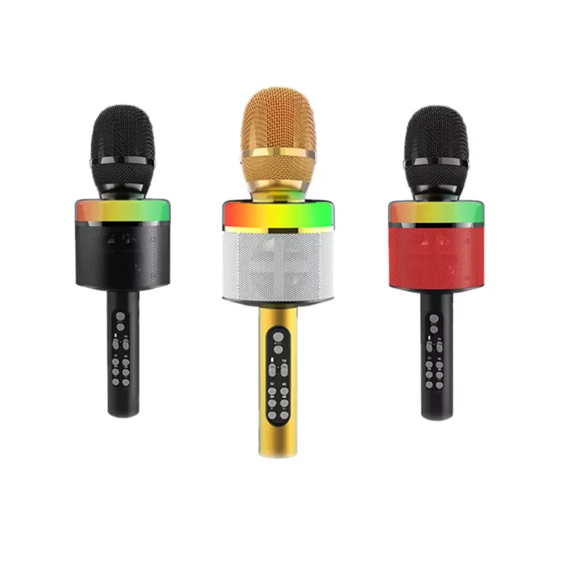 Wholesale S-088 Microphone Led Light Karaoke Recording Mini USB TF Card Handheld KTV Perfect Sound 5W Speaker Microphone From m.alibaba.com