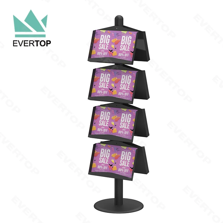 Free Standing Floor Brochure Stand, Floor Standing Brochure Holder, Free Standing Brochure Rack