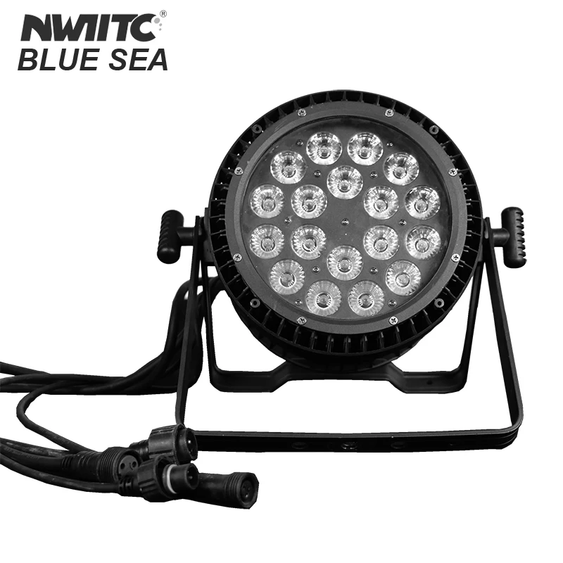 Outdoor IP65 Waterproof Portable RGBW LED Par Light 18X10W Watt Stage Lighting Projector Effect for Outdoor Events