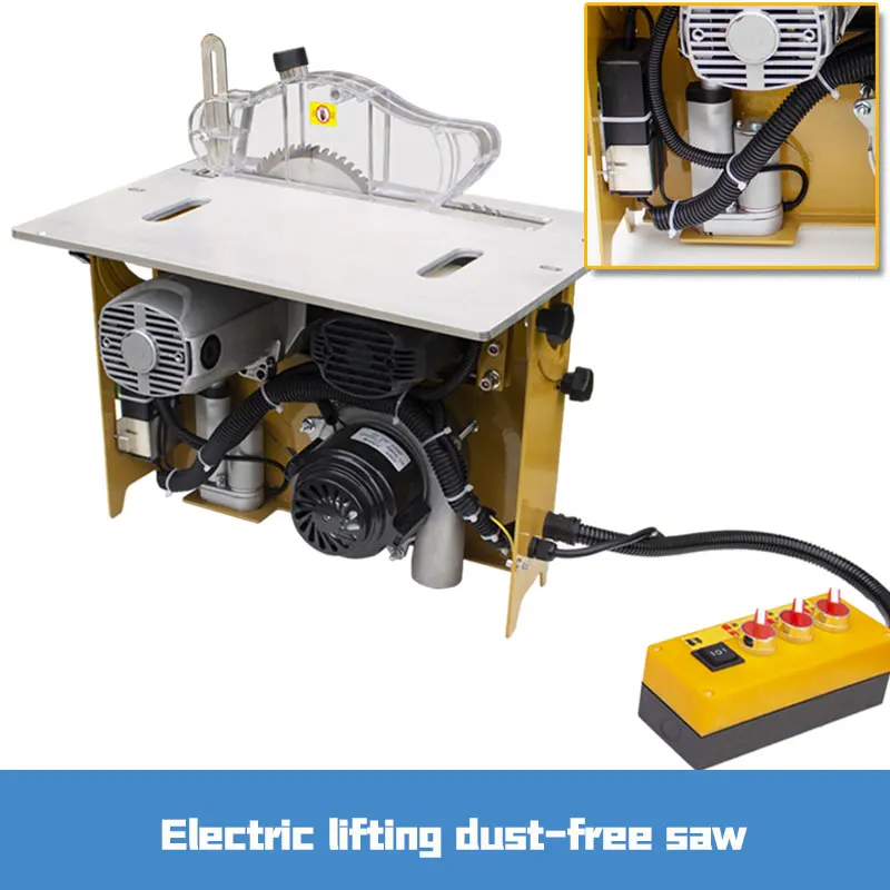 Wood Precision Table Panel Saw with Main Saw and Scoring Saw Blade 3000W Woodworking for MDF