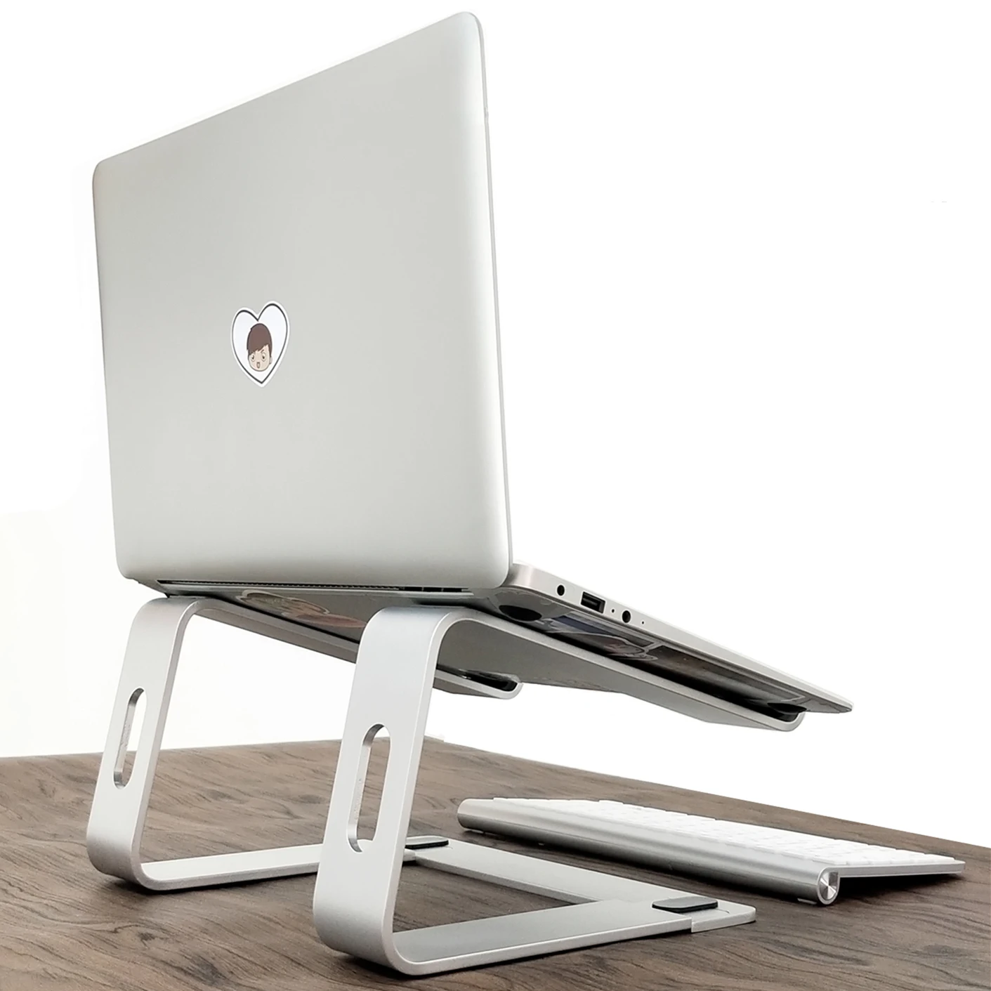 Креативный металлический складной настольный алюминиевый держатель для ноутбука