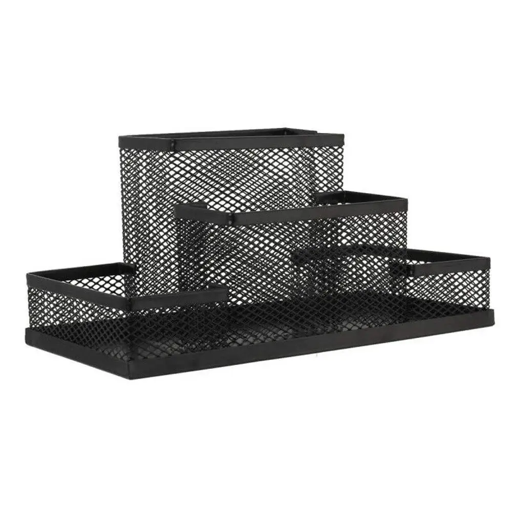 SANWICH Mesh Desk Organizer Set With 7 Compartments - Office Supplies Storage, Pen & Pencil Holder