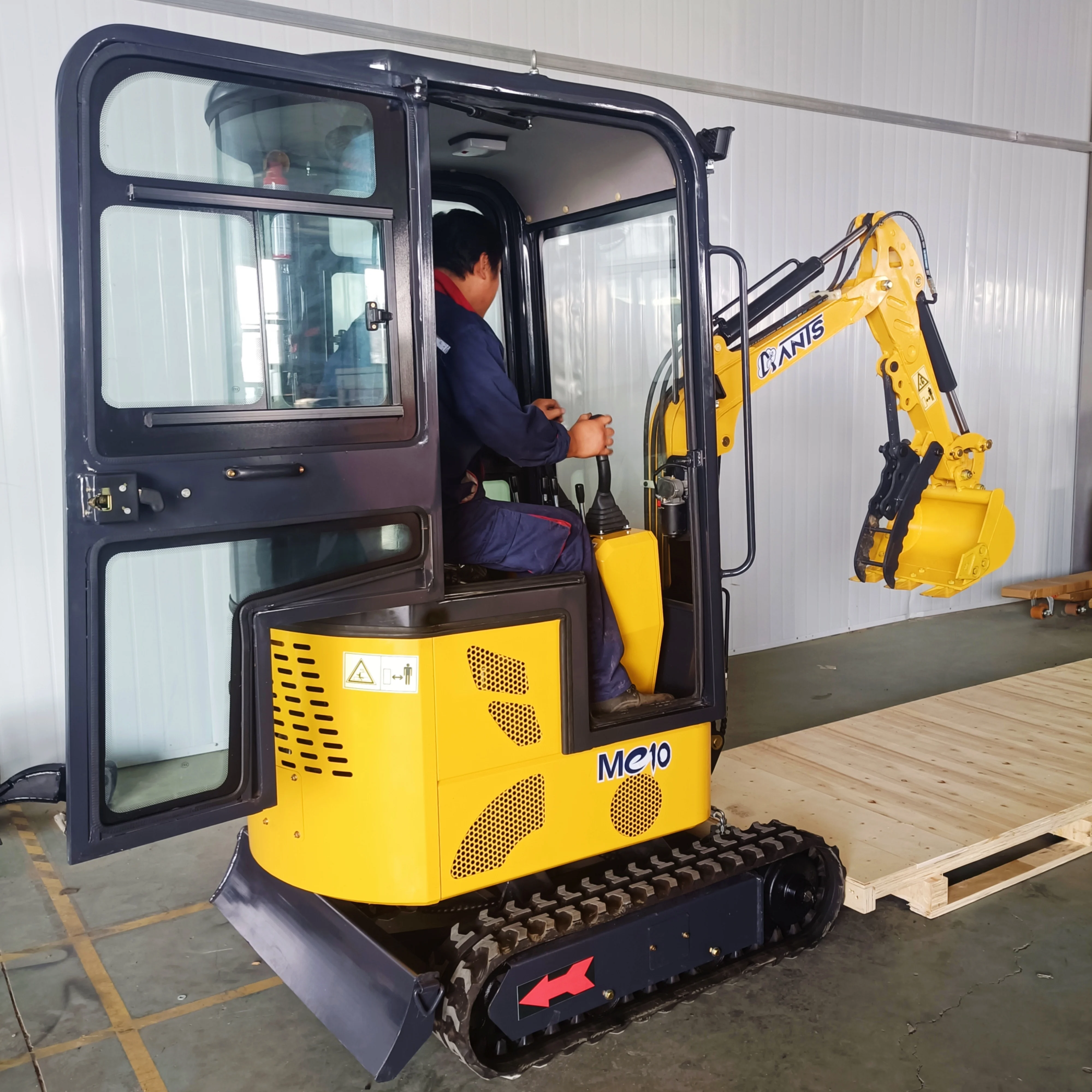 Lithium Battery Powered Mini Electric Excavator 1ton Electric Mini Excavator with Cab