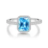 Moissanite blu mare