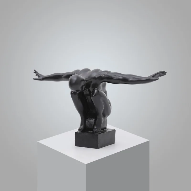 Самые популярные товары купленные онлайн 3d скульптура мужские уличные статуи летающего человека для мужчин современное искусство