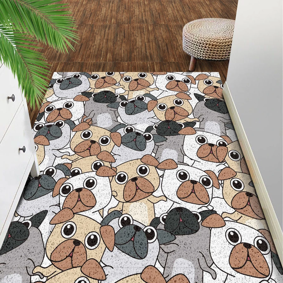Customized Logo Non-Slip Door Mats Modern Indoor/Outdoor Cushion Floor Carpets for Home Hotel Front Entrance Doormats