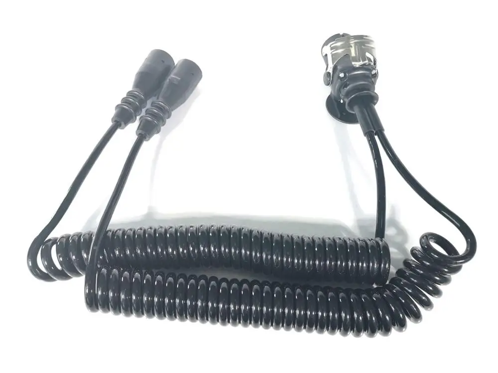 24 В цена 15 булавки + 7 Электрический прицепы кабель барабаны грузовик спиральный с литой разъем