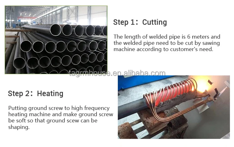 No Dig Helical Screw Pile Anchors Galvanized Prefab House Foundation