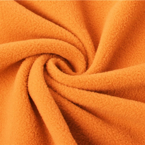 sherpa polar fleece fabric knitted dyed customized for dresses