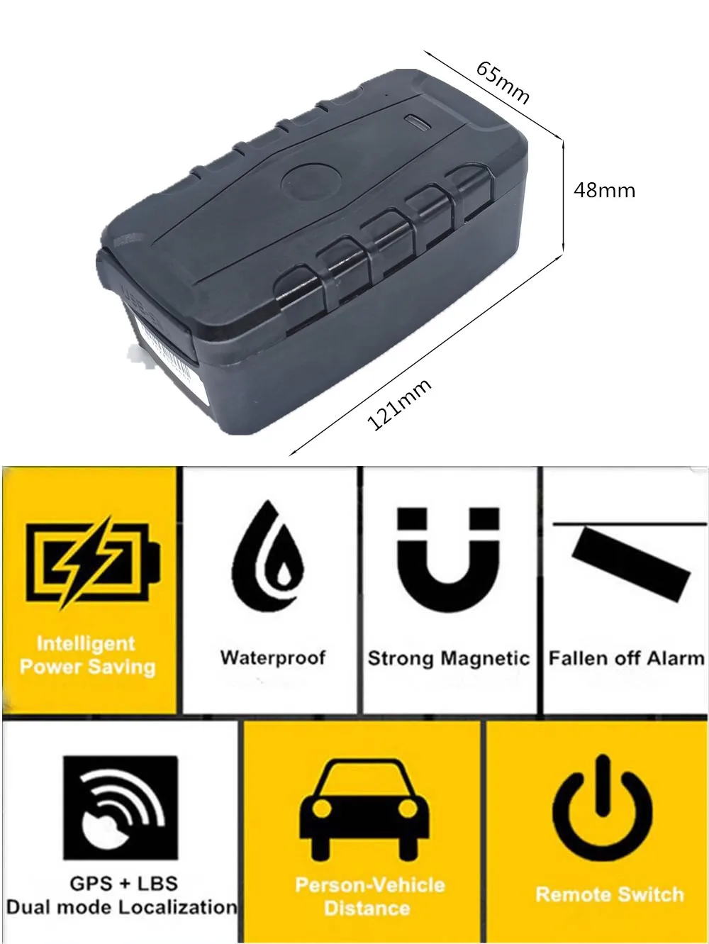 20000mAh Global GPS Locator Tracking Magnet Device Waterproof  Mini 4G Magnetic GPS Tracker